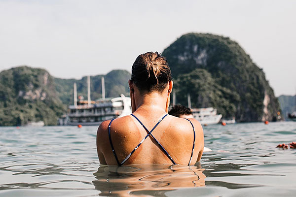 Marina Bay Sands and Sentosa Island in Singapore